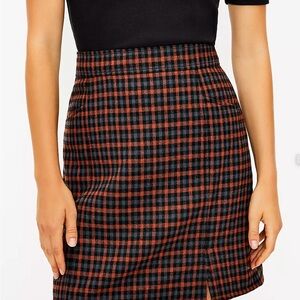 Loft Plaid Pocket Mini Skirt size 4